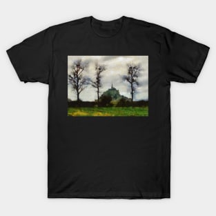 Impressionist View of Mont Saint Michel T-Shirt